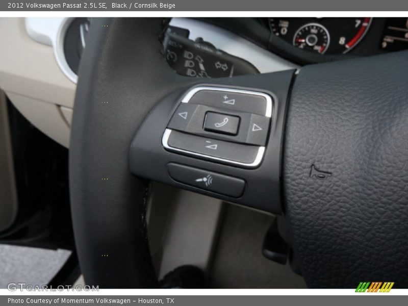 Black / Cornsilk Beige 2012 Volkswagen Passat 2.5L SE