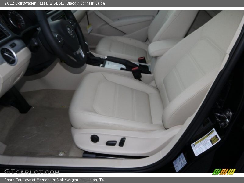Black / Cornsilk Beige 2012 Volkswagen Passat 2.5L SE
