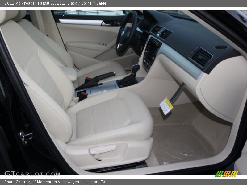 Black / Cornsilk Beige 2012 Volkswagen Passat 2.5L SE
