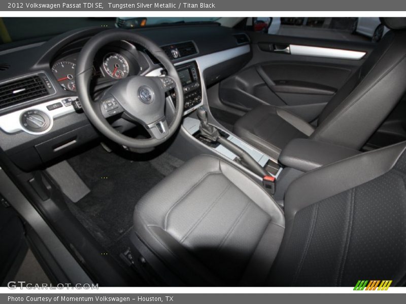 Tungsten Silver Metallic / Titan Black 2012 Volkswagen Passat TDI SE