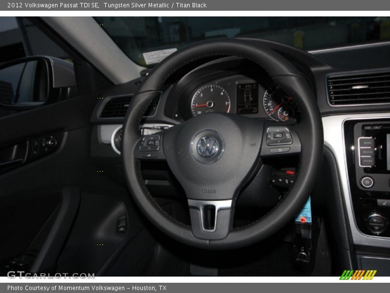 Tungsten Silver Metallic / Titan Black 2012 Volkswagen Passat TDI SE