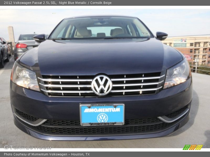 Night Blue Metallic / Cornsilk Beige 2012 Volkswagen Passat 2.5L SEL