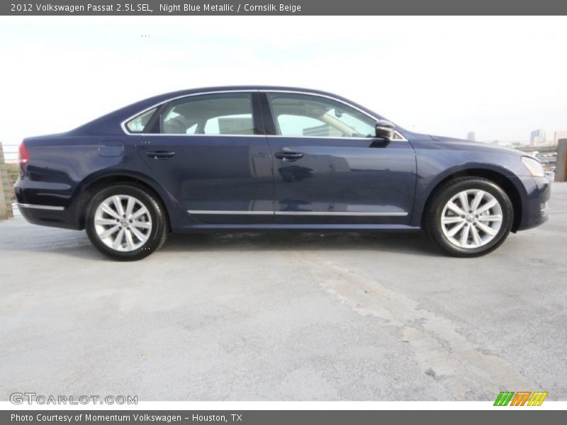 Night Blue Metallic / Cornsilk Beige 2012 Volkswagen Passat 2.5L SEL