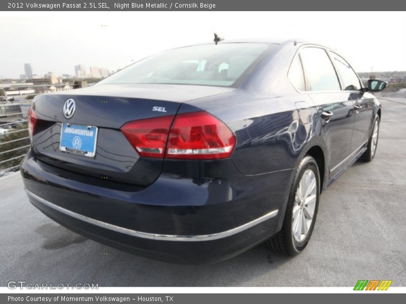 Night Blue Metallic / Cornsilk Beige 2012 Volkswagen Passat 2.5L SEL