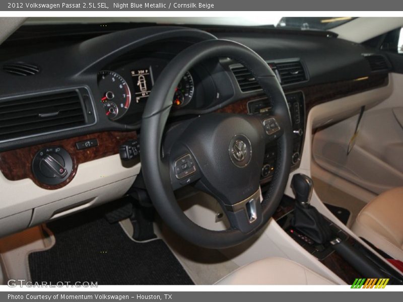Night Blue Metallic / Cornsilk Beige 2012 Volkswagen Passat 2.5L SEL