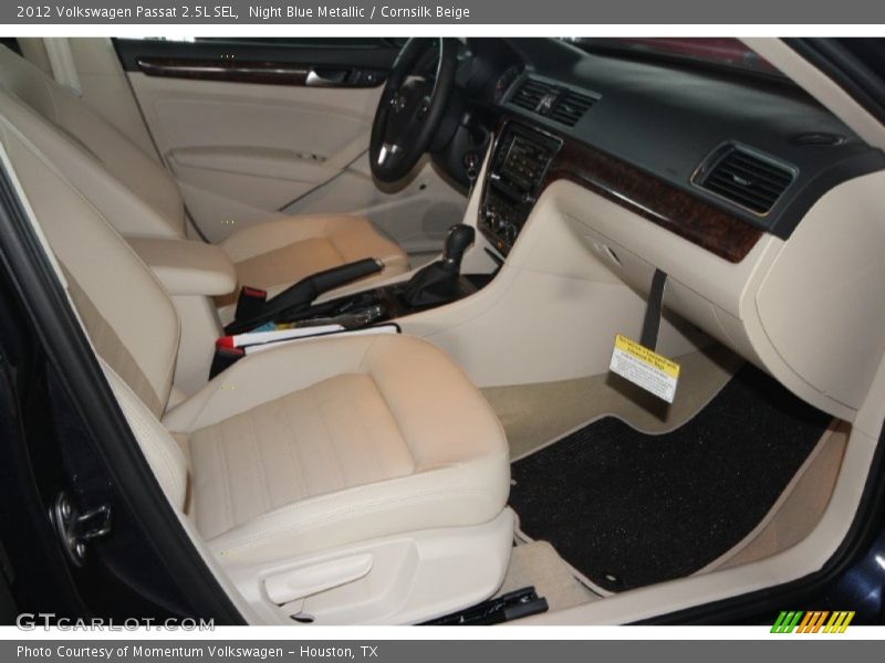Night Blue Metallic / Cornsilk Beige 2012 Volkswagen Passat 2.5L SEL
