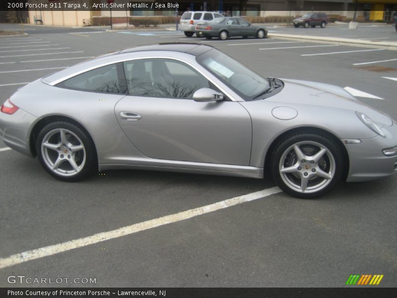 Arctic Silver Metallic / Sea Blue 2008 Porsche 911 Targa 4
