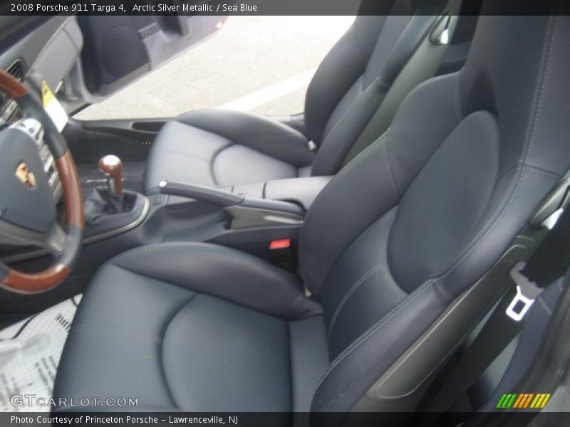 Arctic Silver Metallic / Sea Blue 2008 Porsche 911 Targa 4