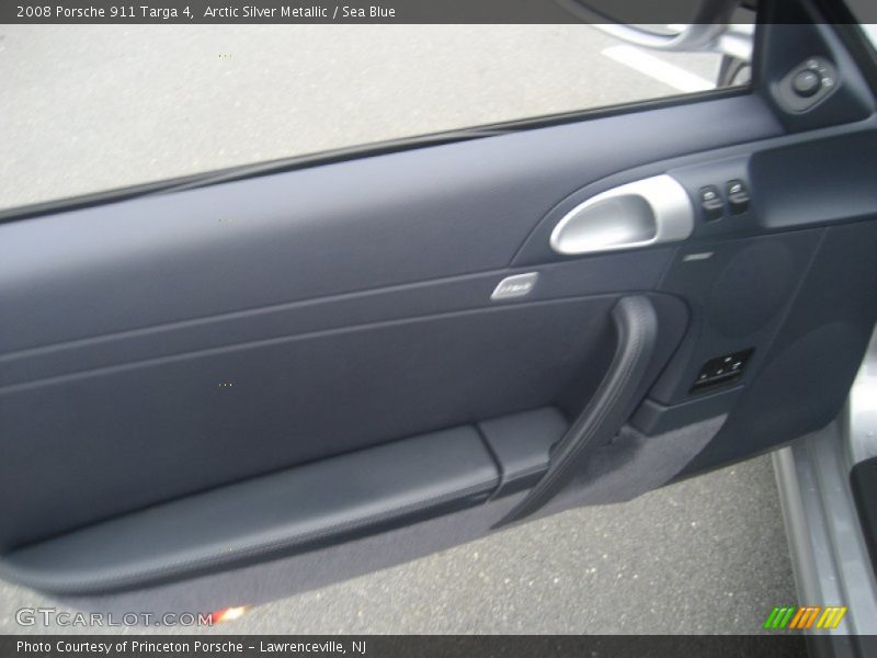 Arctic Silver Metallic / Sea Blue 2008 Porsche 911 Targa 4