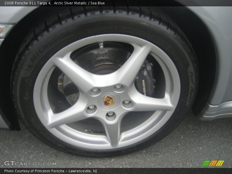 Arctic Silver Metallic / Sea Blue 2008 Porsche 911 Targa 4