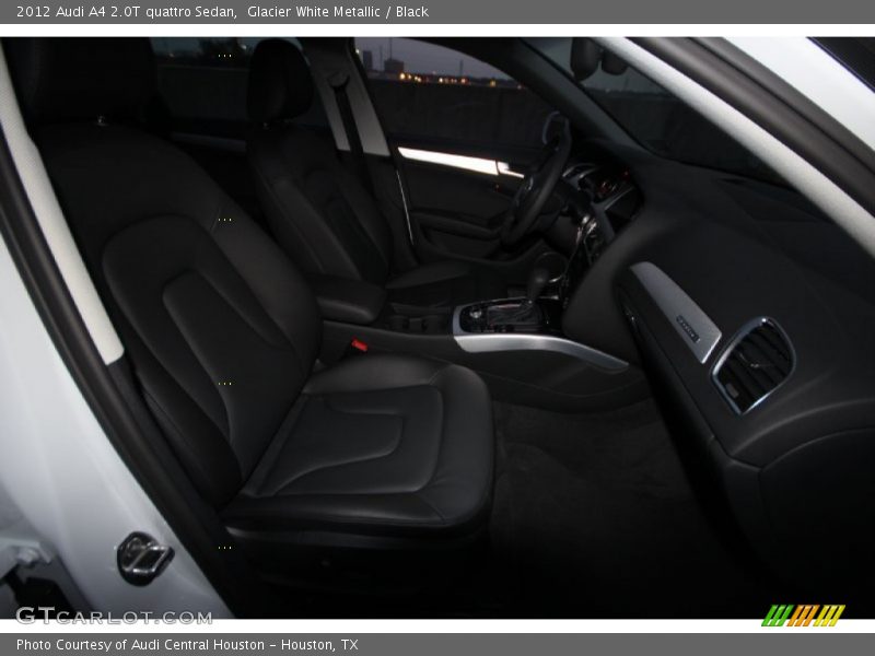 Glacier White Metallic / Black 2012 Audi A4 2.0T quattro Sedan