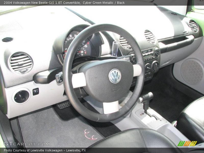 Cyber Green Metallic / Black 2004 Volkswagen New Beetle GLS 1.8T Convertible