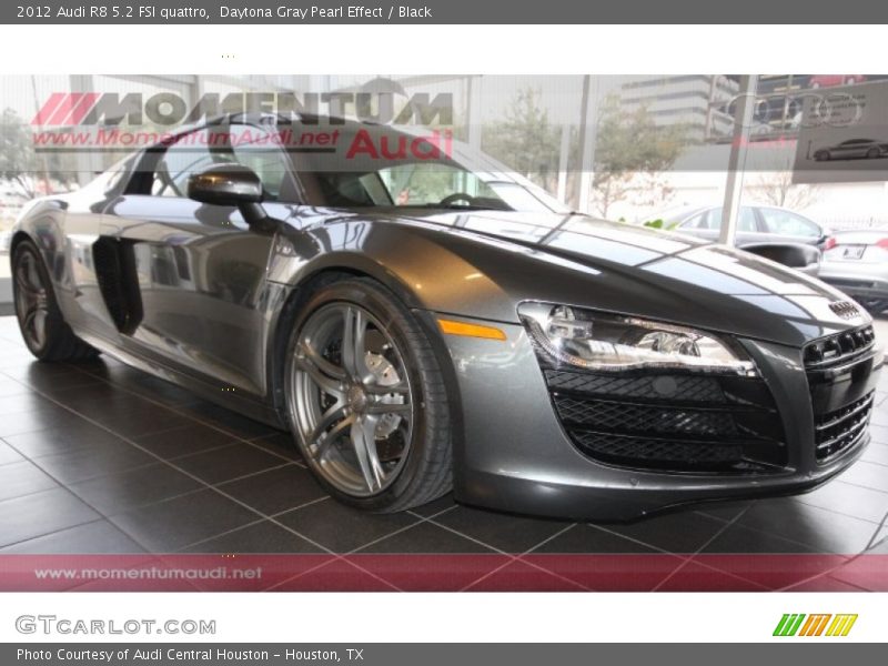 Daytona Gray Pearl Effect / Black 2012 Audi R8 5.2 FSI quattro