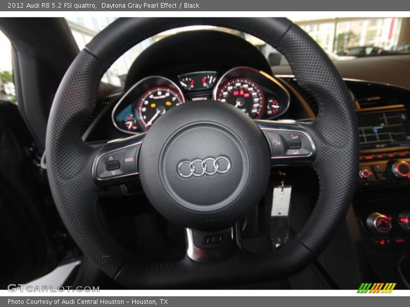 Daytona Gray Pearl Effect / Black 2012 Audi R8 5.2 FSI quattro