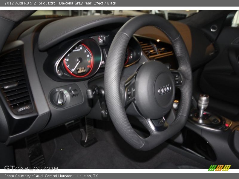 Daytona Gray Pearl Effect / Black 2012 Audi R8 5.2 FSI quattro