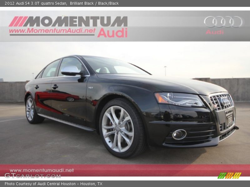 Brilliant Black / Black/Black 2012 Audi S4 3.0T quattro Sedan