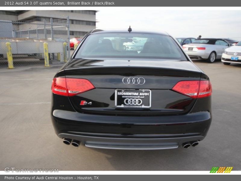 Brilliant Black / Black/Black 2012 Audi S4 3.0T quattro Sedan