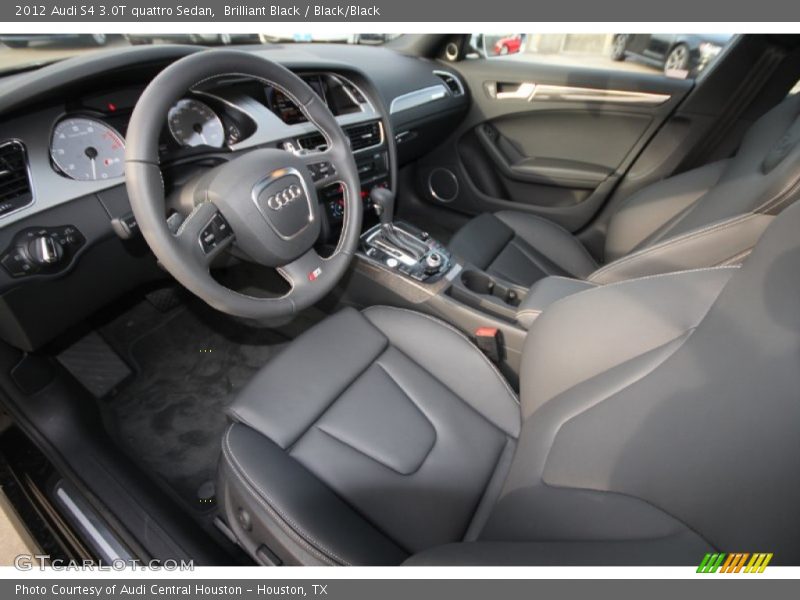 Brilliant Black / Black/Black 2012 Audi S4 3.0T quattro Sedan