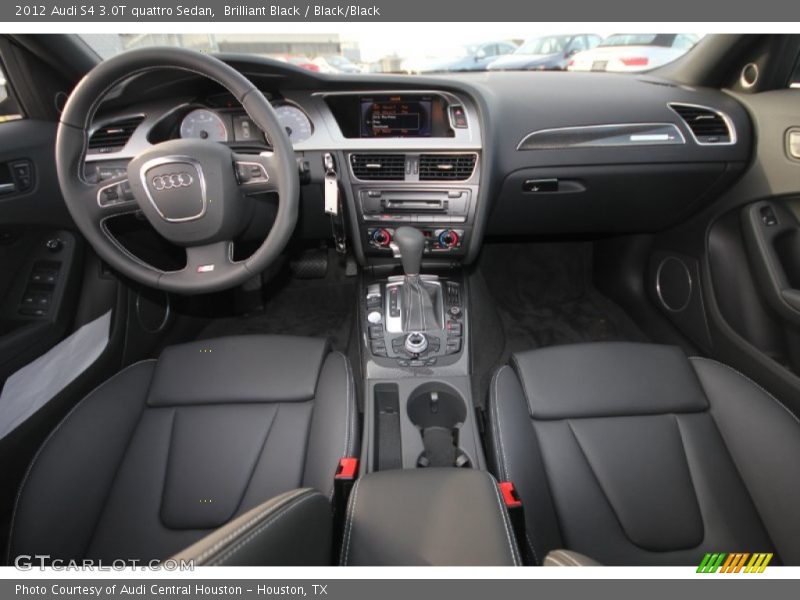 Brilliant Black / Black/Black 2012 Audi S4 3.0T quattro Sedan