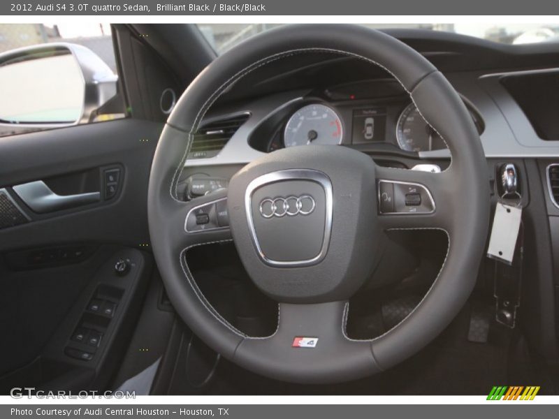 Brilliant Black / Black/Black 2012 Audi S4 3.0T quattro Sedan
