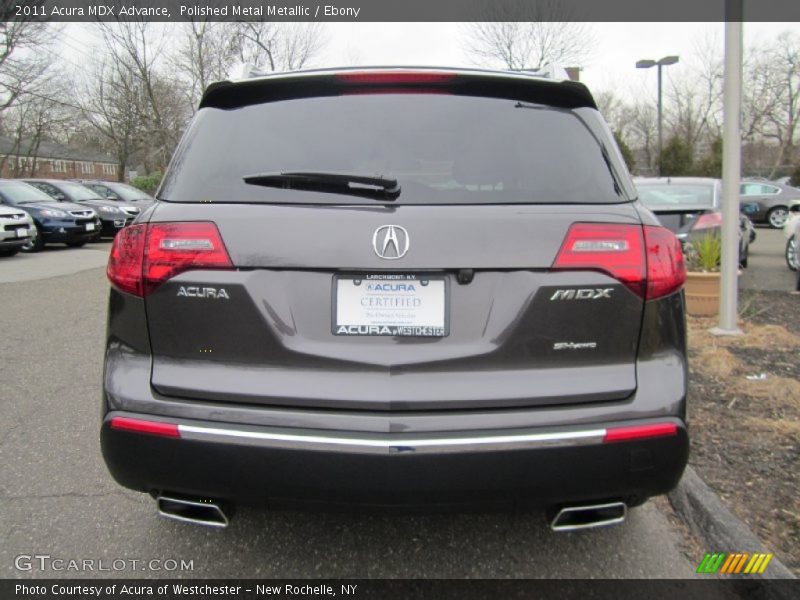 Polished Metal Metallic / Ebony 2011 Acura MDX Advance