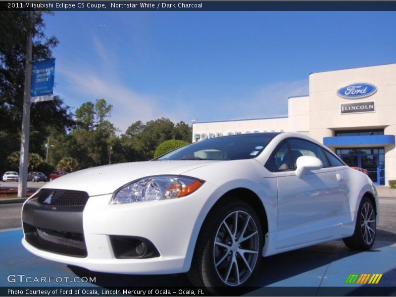 Northstar White / Dark Charcoal 2011 Mitsubishi Eclipse GS Coupe