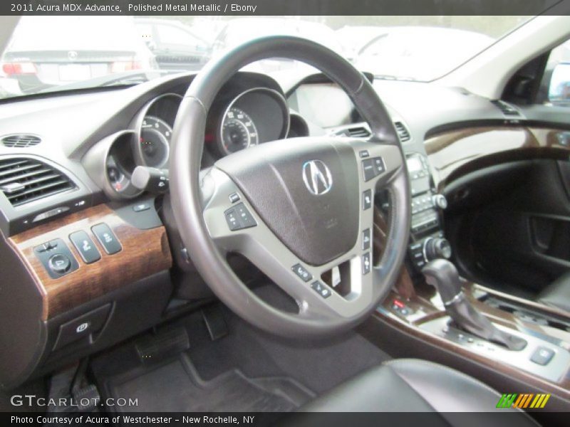 Polished Metal Metallic / Ebony 2011 Acura MDX Advance