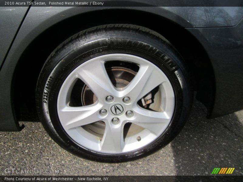 Polished Metal Metallic / Ebony 2010 Acura TSX Sedan