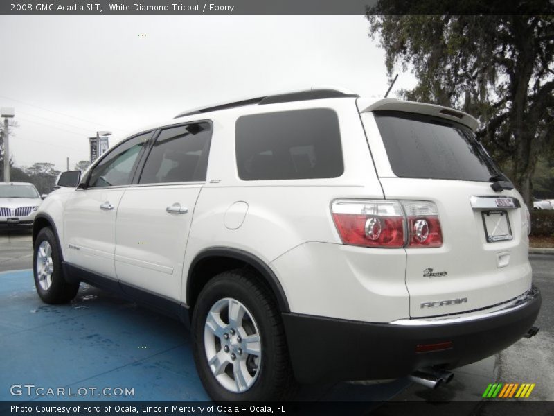 White Diamond Tricoat / Ebony 2008 GMC Acadia SLT