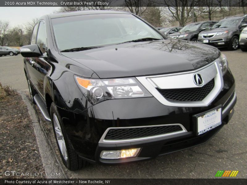 Crystal Black Pearl / Ebony 2010 Acura MDX Technology