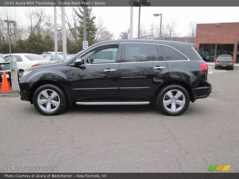 Crystal Black Pearl / Ebony 2010 Acura MDX Technology