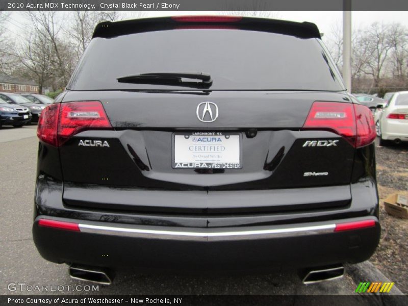 Crystal Black Pearl / Ebony 2010 Acura MDX Technology