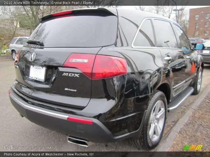 Crystal Black Pearl / Ebony 2010 Acura MDX Technology
