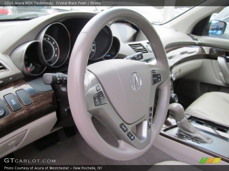 Crystal Black Pearl / Ebony 2010 Acura MDX Technology