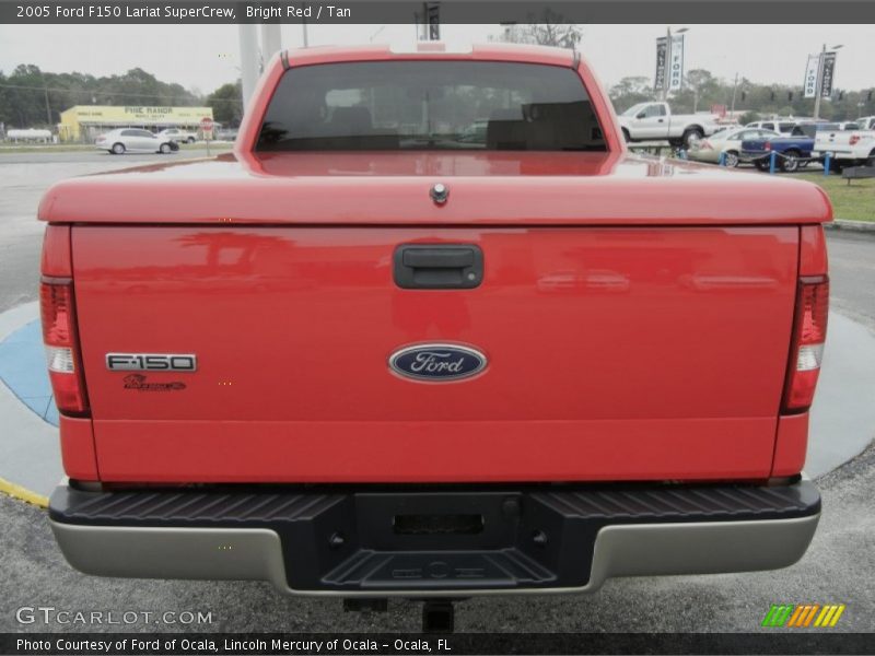 Bright Red / Tan 2005 Ford F150 Lariat SuperCrew