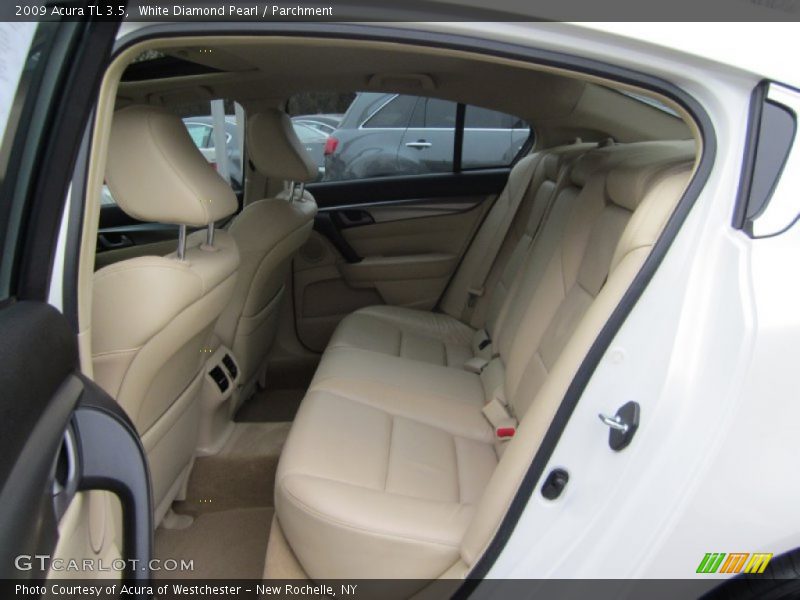 White Diamond Pearl / Parchment 2009 Acura TL 3.5