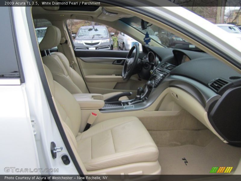 White Diamond Pearl / Parchment 2009 Acura TL 3.5