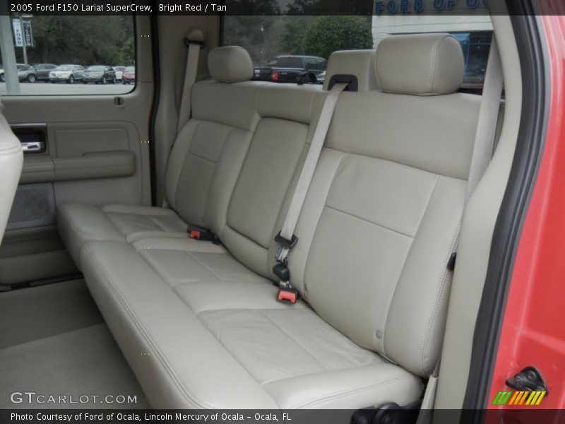 Bright Red / Tan 2005 Ford F150 Lariat SuperCrew