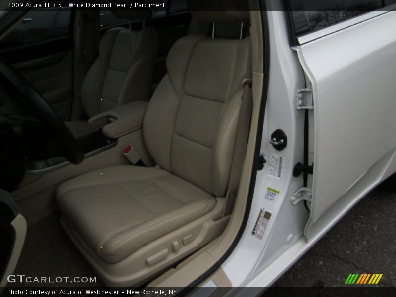 White Diamond Pearl / Parchment 2009 Acura TL 3.5