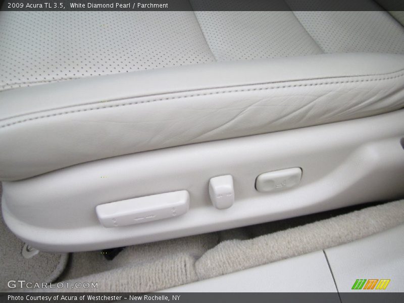 White Diamond Pearl / Parchment 2009 Acura TL 3.5
