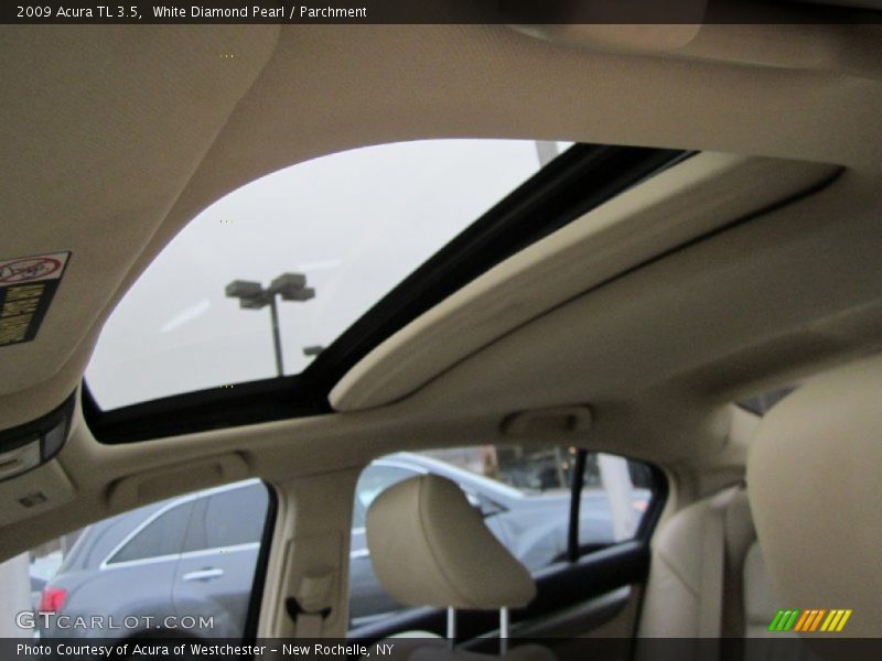White Diamond Pearl / Parchment 2009 Acura TL 3.5