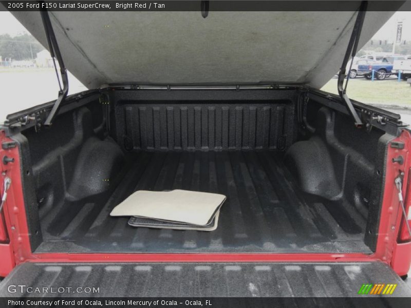 Bright Red / Tan 2005 Ford F150 Lariat SuperCrew