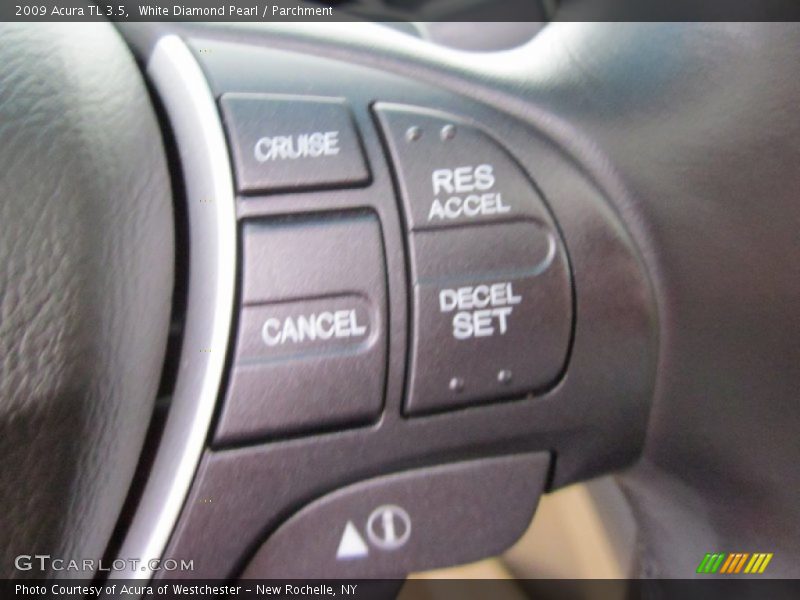 White Diamond Pearl / Parchment 2009 Acura TL 3.5