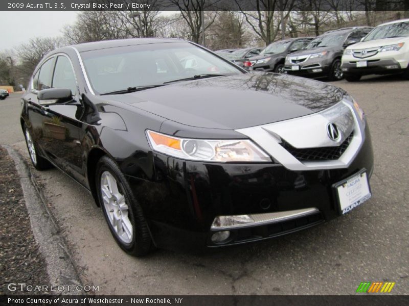 Crystal Black Pearl / Ebony 2009 Acura TL 3.5