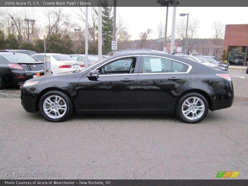 Crystal Black Pearl / Ebony 2009 Acura TL 3.5