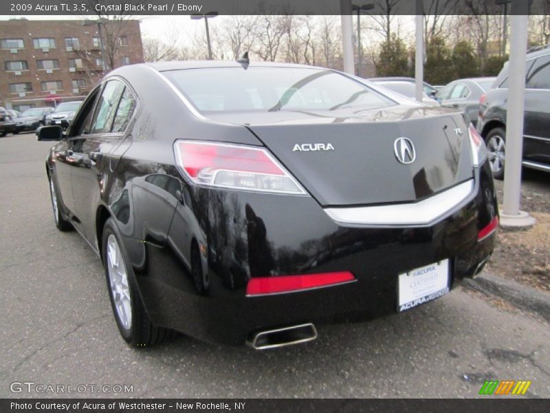 Crystal Black Pearl / Ebony 2009 Acura TL 3.5