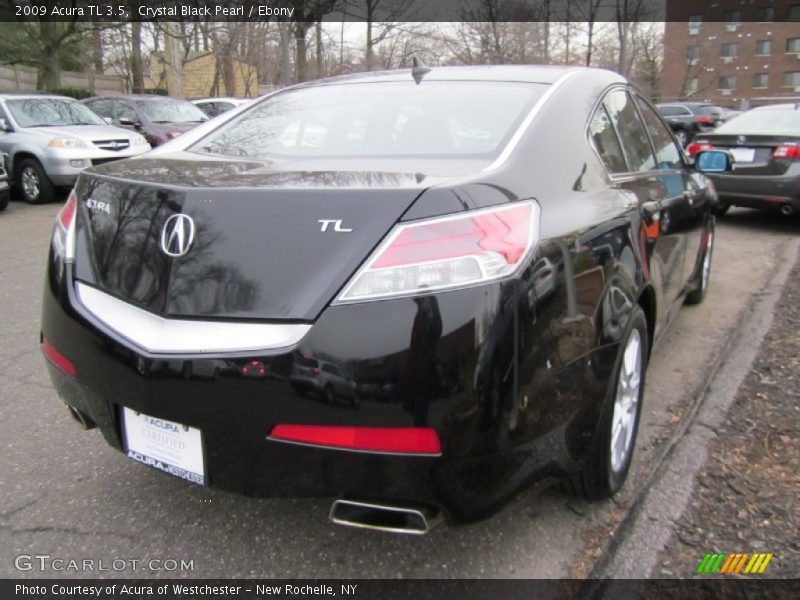 Crystal Black Pearl / Ebony 2009 Acura TL 3.5