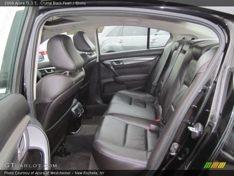 Crystal Black Pearl / Ebony 2009 Acura TL 3.5