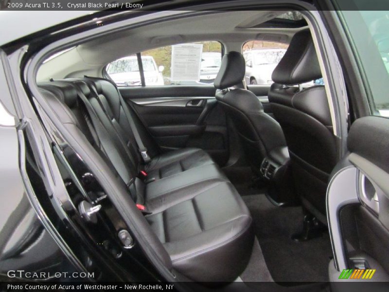 Crystal Black Pearl / Ebony 2009 Acura TL 3.5