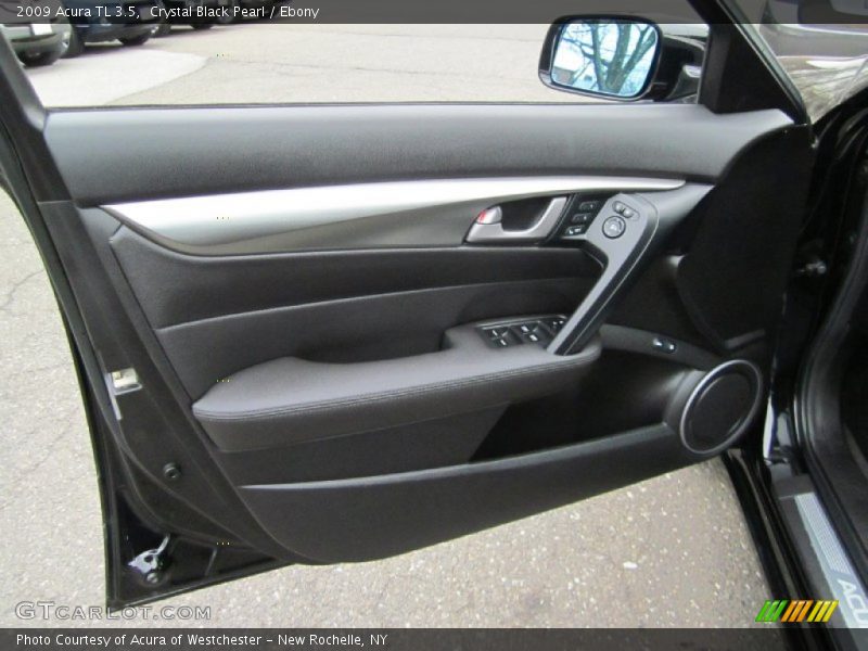 Crystal Black Pearl / Ebony 2009 Acura TL 3.5